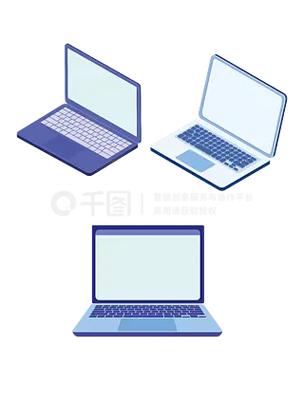 卡通风格笔记本电脑元素设计与电脑动画设计探索